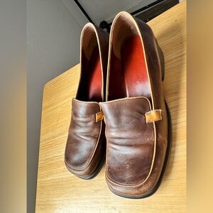 Vintage Y2K Nine West Women's Brown Loafers Size 8.5